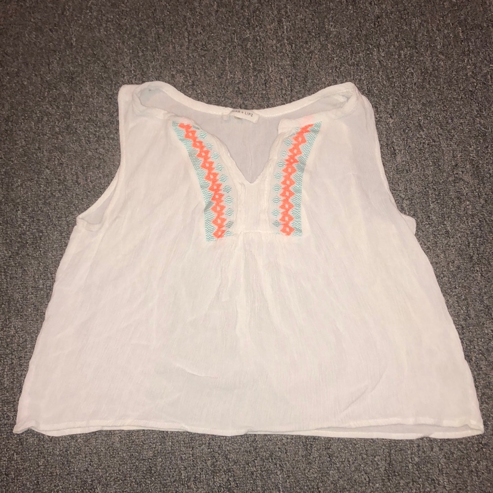 Lose white summer top